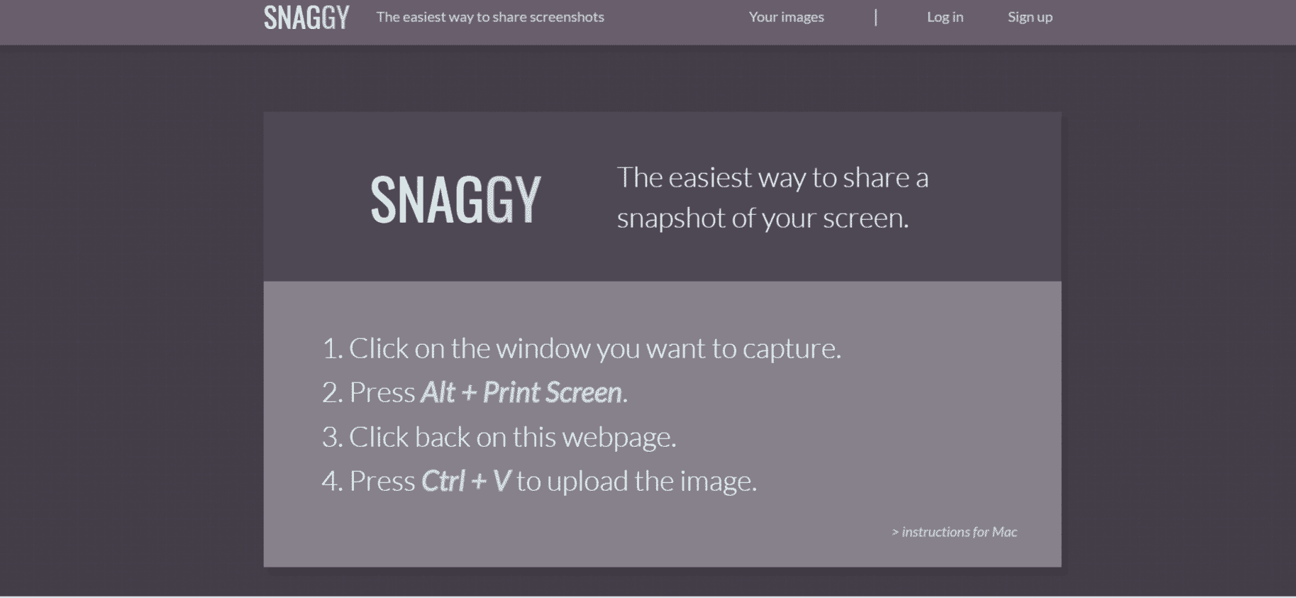 Snaggy, un outil pour partager et éditer vos captures d'écran 1