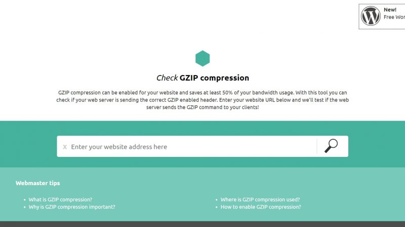 Vérifier si votre site Wordpress est compressé GZIP 6
